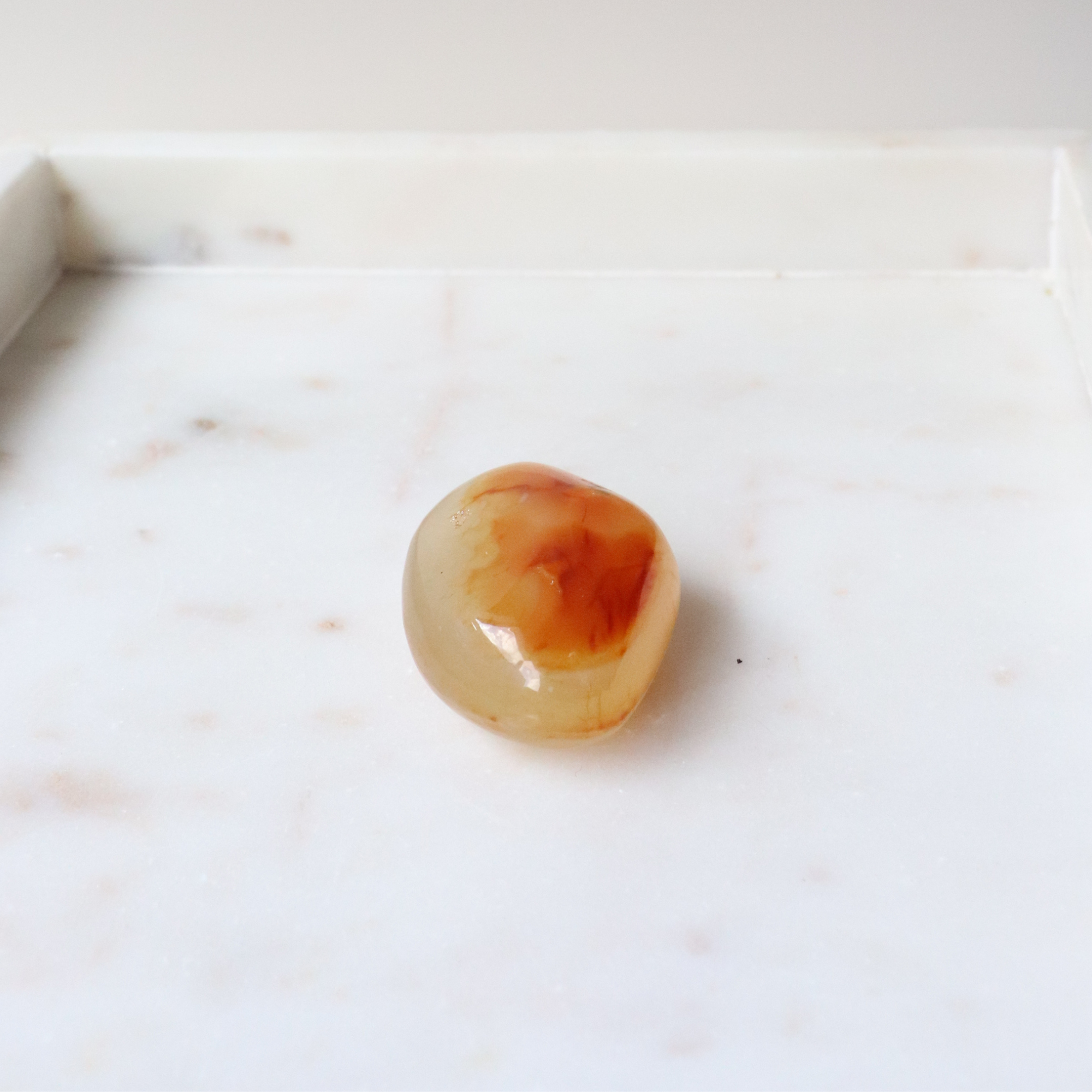Carnelian Large Tumble Stone 44g - Motivation &amp; Courage
