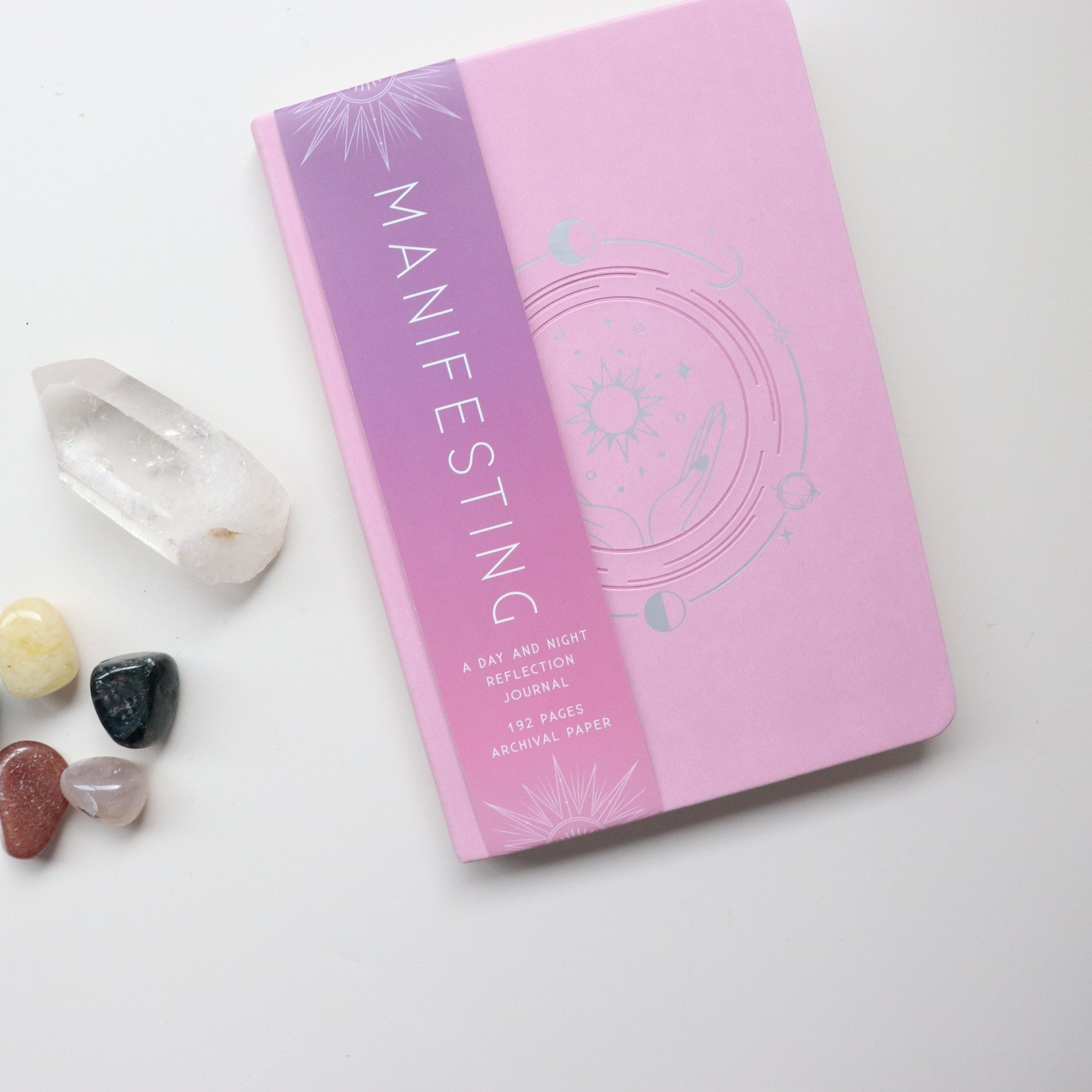 Manifestation Journal + Crystal Collection
