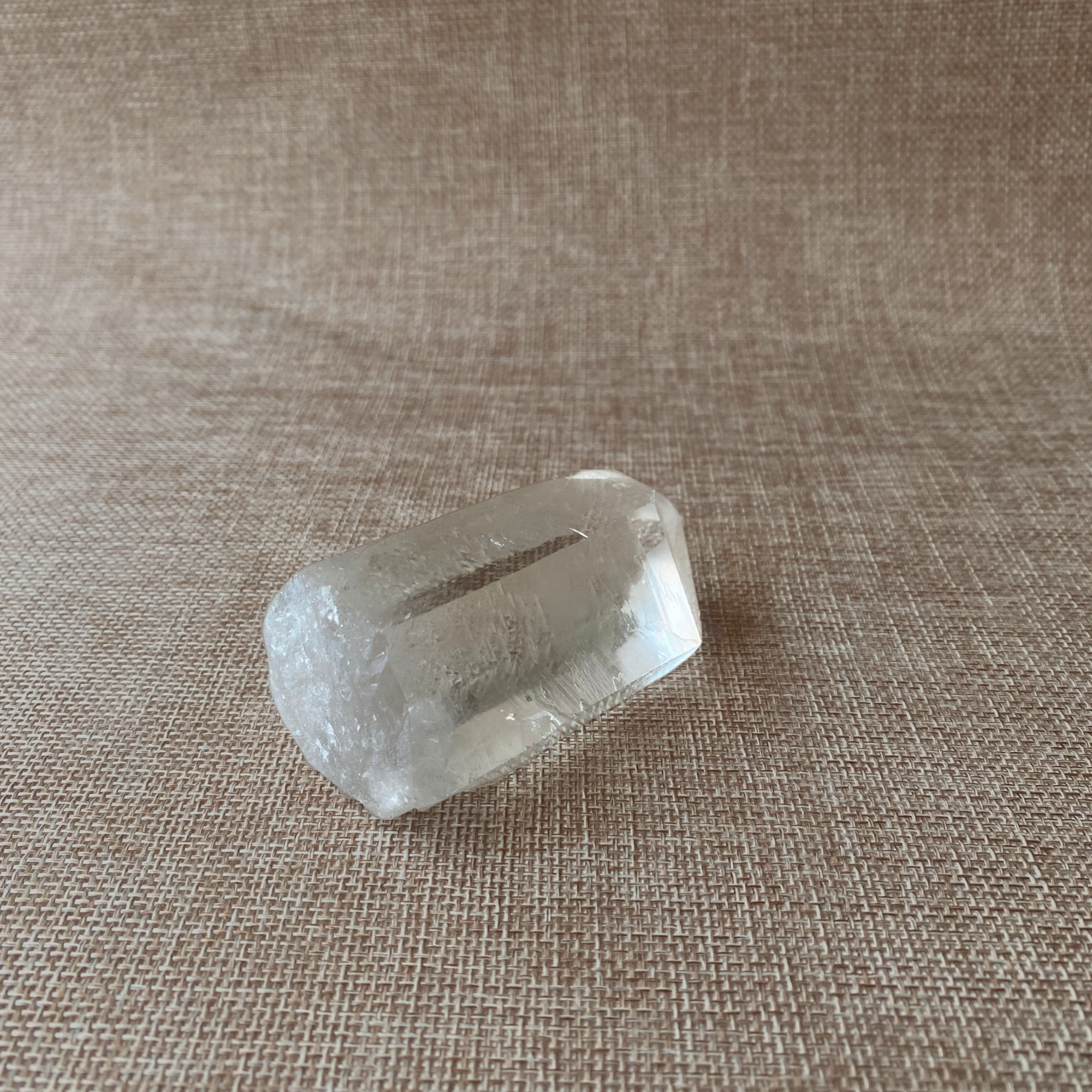 Clear Quartz Point with a Subtle Smoky Hue.