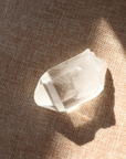 A raw Clear Quartz point chosen to support clarity, focus, and energy amplification.