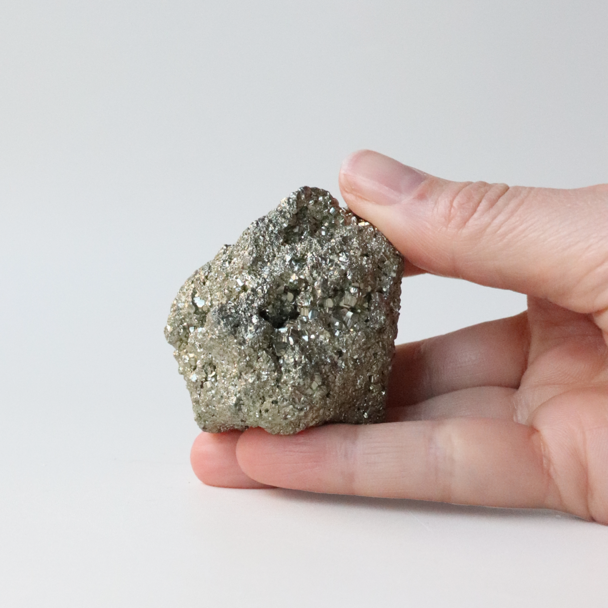 Natural Pyrite Crystal 158g - Abundance &amp; Protection