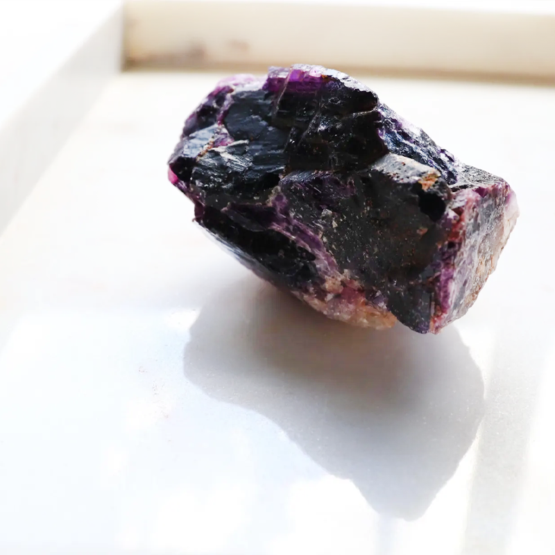 Purple Fluoride Raw Crystal