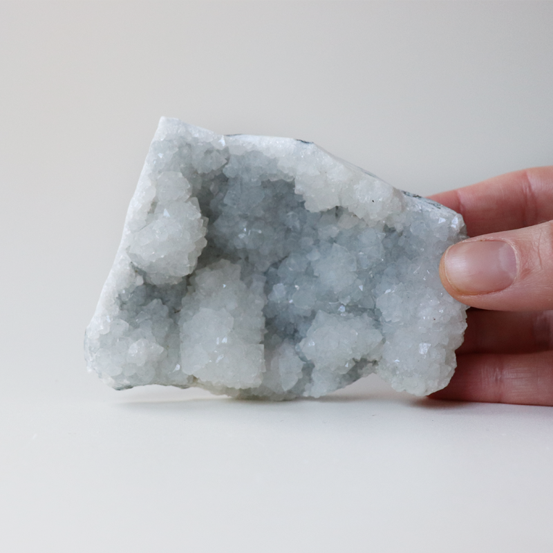 Druzy Quartz with Apophyllite Crystal