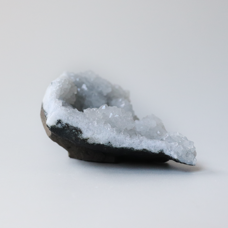 Druzy Quartz with Apophyllite Crystal