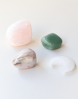 Love Crystals with mini moon clear quartz