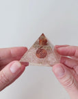 Rose Quartz Orgonite Pyramid (100g)
