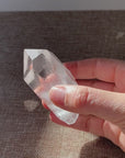 A raw Clear Quartz point chosen to support clarity, focus, and energy amplification.