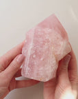 Rose Quartz Point (1kg, Semi-Polished) - Love & Emotional Healing