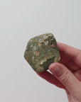 Rainforest Jasper Tumble 67g Flat Shape - Growth & Connection