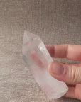 Clear Quartz Point For clarity, focus, and energy amplification.