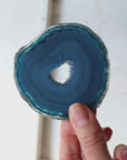 Blue Agate Slice - Calm & Communication